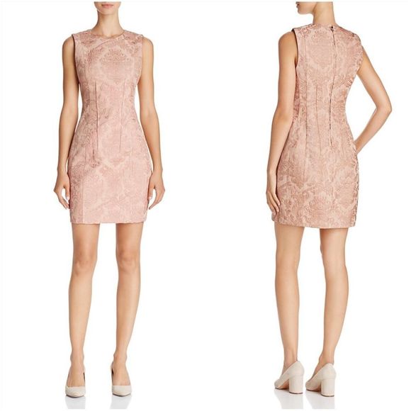 Theory Dresses & Skirts - Theory Pink Baroque Sleeveless Hourglass Cocktail